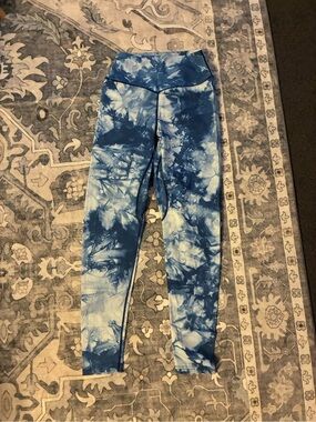 Balance Athletica Blue Tie-Dye High-Waist Leggings